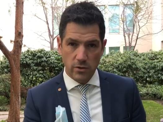 South Australian senator Alex Antic has hit out against advice to wear face, masks around Parliament House in Canberra. Picture: Alex Antic/Facebook