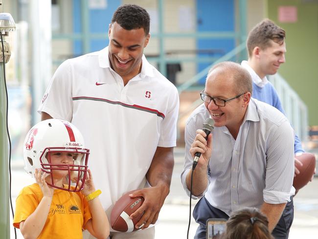 Finding the next NFL superstar. Picture: Virginia Young