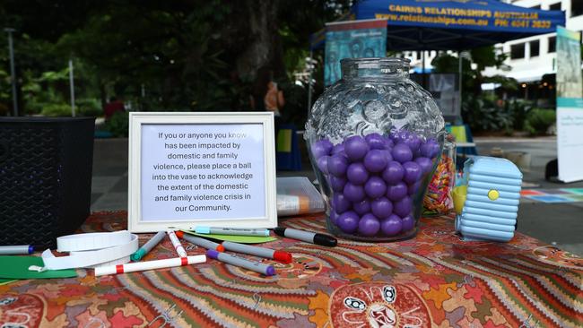 Visual representation of the domestic violence crisis in Cairns. Picture: Elodie Jakes