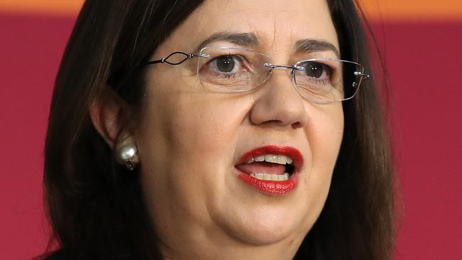 Queensland Premier Annastacia Palaszczuk in Brisbane on Tuesday. Picture: Getty Images
