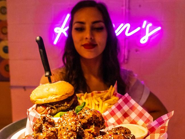 Pop-up diner Karen’s serves burgers by deliberately rude and unprofessional staff., Picture: Supplied