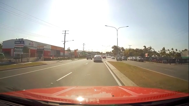 Traffic on Gold Coast Highway approaching Pine Ridge Rd junction