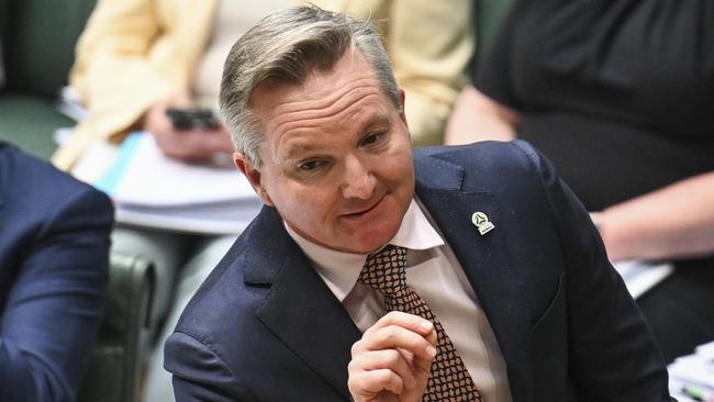 Climate Change and Energy Minister Chris Bowen is ignoring incontrovertible evidence. Picture: NCA NewsWire/Martin Ollman