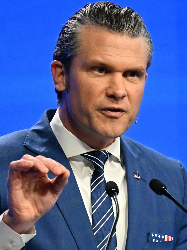 US Secretary of Defence Pete Hegseth. Picture: AFP