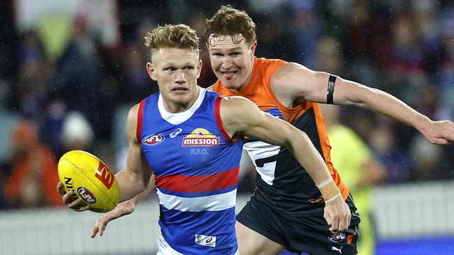 Adam Treloar has suffered another soft-tissue injury. Picture: Phil Hillyard