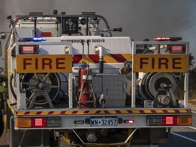 Firefighters at work battling the bushfires at Yanchep, Western Australia, 14-12-2019. Picture: Supplied by DFES - Department of Fire and Emergency Services Incident Photographer Evan Collis