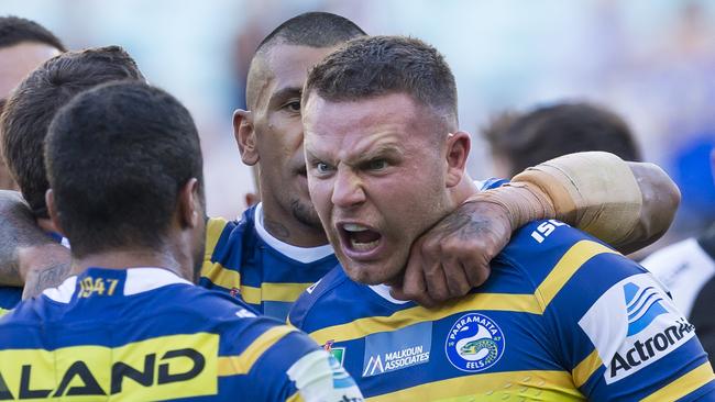 Nathan Brown was strong for the Eels.