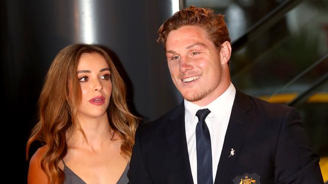 Michael Hooper tied the knot with Kate Howard recently. Picture: Gregg Porteous