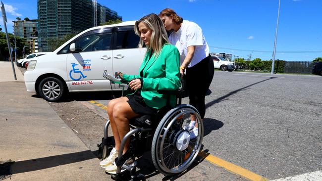 Karni Lidell’s experience at Kangaroo Point shows it is not just Olympic venues and facilities that need to be made accessible. Picture: David Clark