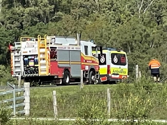 Emergency crews have responded to a reported single vehicle rollover at Balnagowan on Thursday, May 16, 2024. Picture: Fergus Gregg