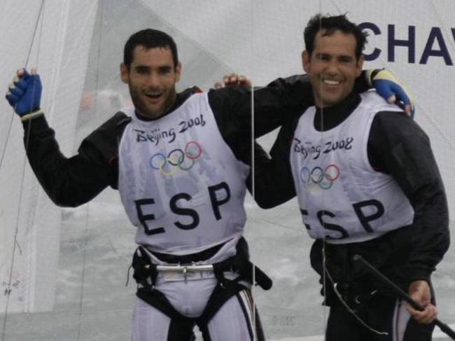 Echavarri (right) at the Beijing Olympics.