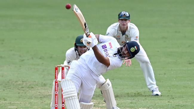 Rishabh Pant scored 89-not-out to help take India to a historic win at the Gabba. Picture: Getty Images.