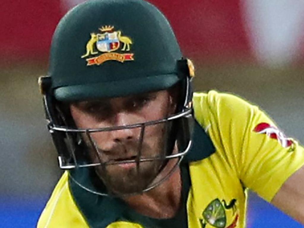 Australian cricketer Glenn Maxwell misses a shot and is being dismissed by Pakistani cricketer Junaid Khan during the fifth one day international (ODI) cricket match between Pakistan and Australia at Dubai International Stadium in Dubai on March 31, 2019. (Photo by MAHMOUD KHALED / AFP)