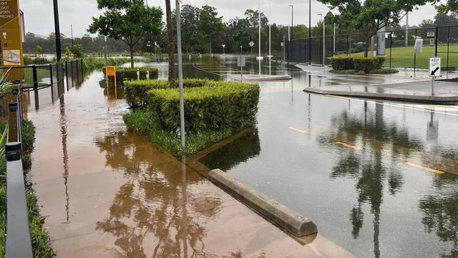 Gold Coast Suns' training base after Cyclone Alfred