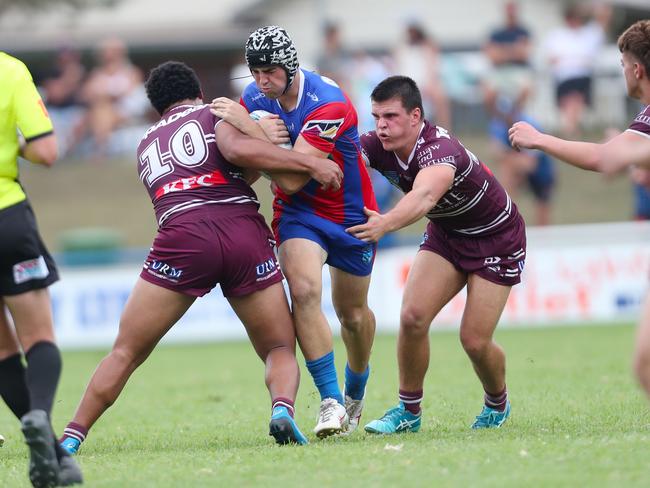 Newcastle and Manly are fighting for a finals place in Harold Matthews. Picture: Sue Graham