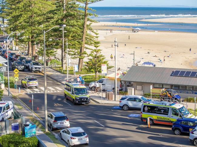 A young woman has died after an incident at Bulcock Beach on Sunday afternoon.