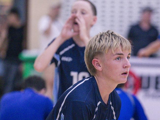 The Australian Volleyball Schools Cup is being played at the Gold Coast Sports and Leisure Centre in Carrara. Picture: Glenn Campbell