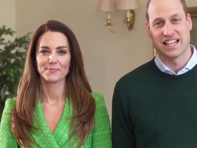 Prince William and Catherine, Duchess of Cambridge wish Ireland a Happy St. Patrick's Day. Picture: The Duke and Duchess of Cambridge