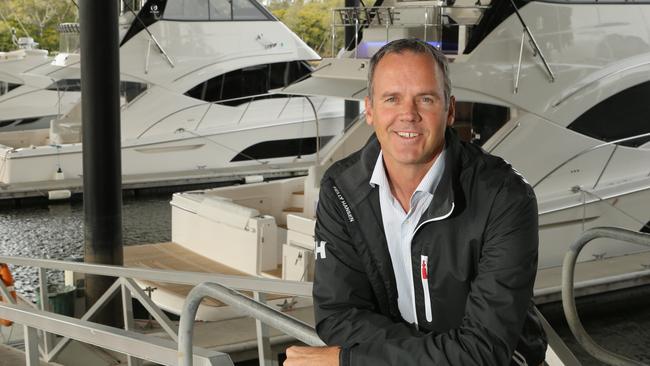 Riviera Australia owner Rodney Longhurst at his Coomera office. Picture Glenn Hampson