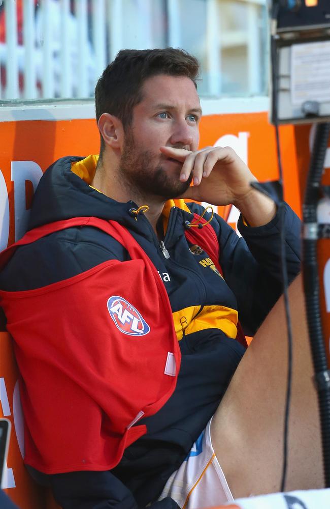 James Frawley was subbed out with a shoulder injury.