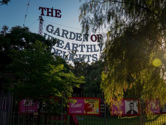 Pulse Pic - early morning pics at the garden of unearthly delights - have a look at the set up of the rcc at the Adelaide uni grounds, Friday February 15, 2019 - pic AAP