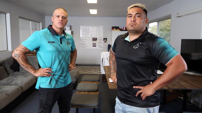 Daniel Grace (L) and Joseph Tepuni-Fromont are  directors at ESuarve - it's crying out for money to help address Gold Coast's youth crime issue before it takes hold but no one will fund it. Picture by Richard Gosling