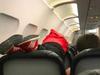 plane kid planking parents flight