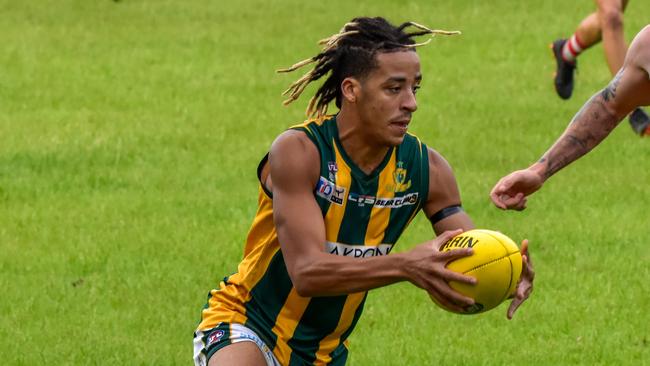 Silver Yousif has been a regular contributor for PINT in the forward line. Picture: Tymunna Clements / AFLNTMedia