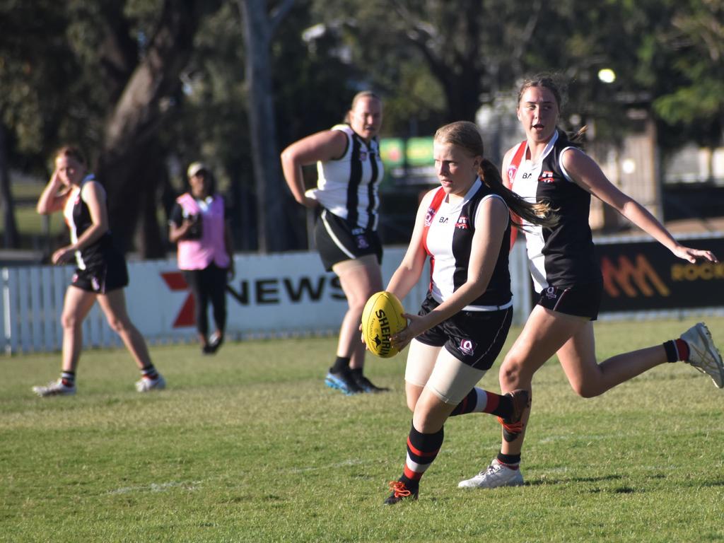 AFL Capricornia, senior women, Round 12, Panthers versus BITS Saints, Rockhampton Cricket Ground, July 15, 2023.