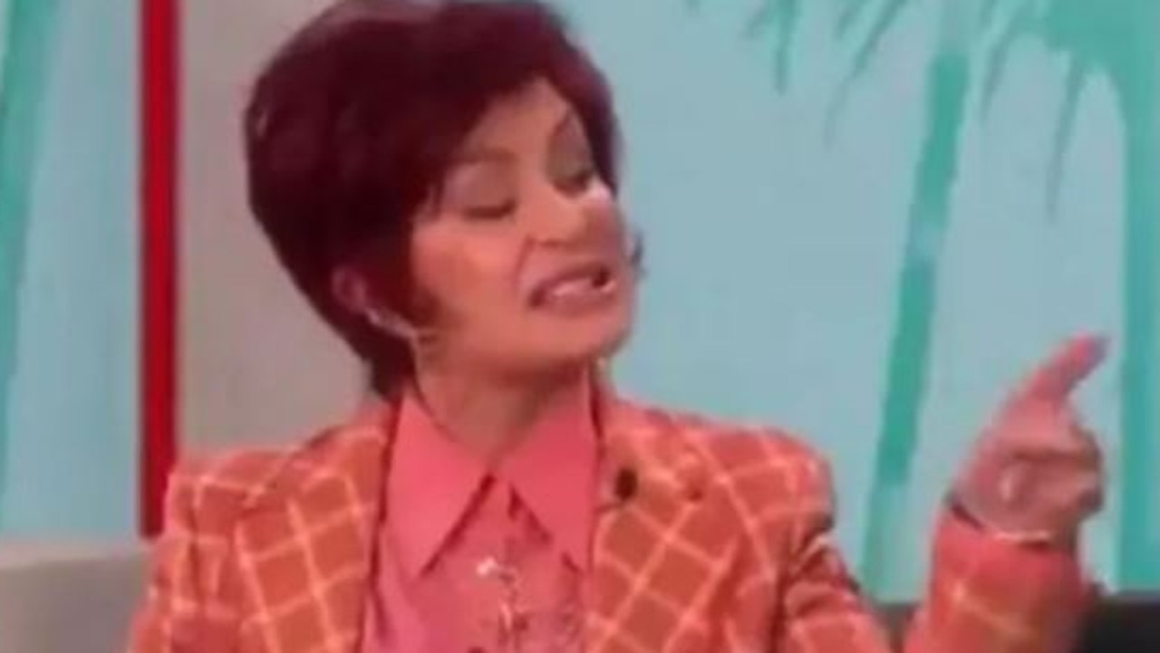 Sharon Osbourne speaks out on The Talk. Picture: Twitter