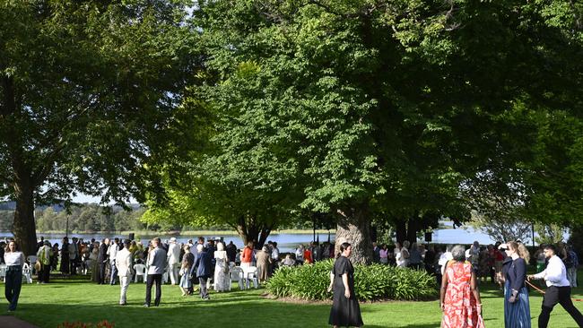 The manicured gardens of Government House play host to thousands of visitors, as well as official functions, every year. Picture: NewsWire / Martin Ollman