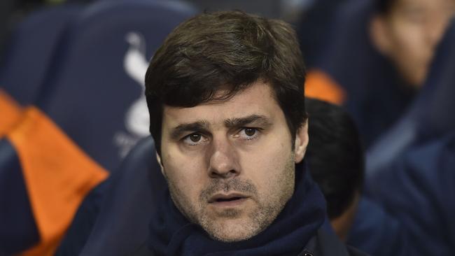 Tottenham Hotspur's Argentinian head coach Mauricio Pochettino takes his seat for the English Premier League football match between Tottenham Hotspur and Newcastle United at White Hart Lane in north London on December 13, 2015. AFP PHOTO / BEN STANSALL RESTRICTED TO EDITORIAL USE. No use with unauthorized audio, video, data, fixture lists, club/league logos or 'live' services. Online in-match use limited to 75 images, no video emulation. No use in betting, games or single club/league/player publications.