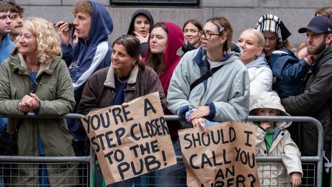 Spectators at the 2023 London Marathon. Picture: Getty Images