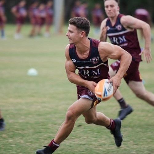 Manly hooker Jack Birt is set to feature in the Sea trial against the Tigers. Source: Titan Sports Management Instagram