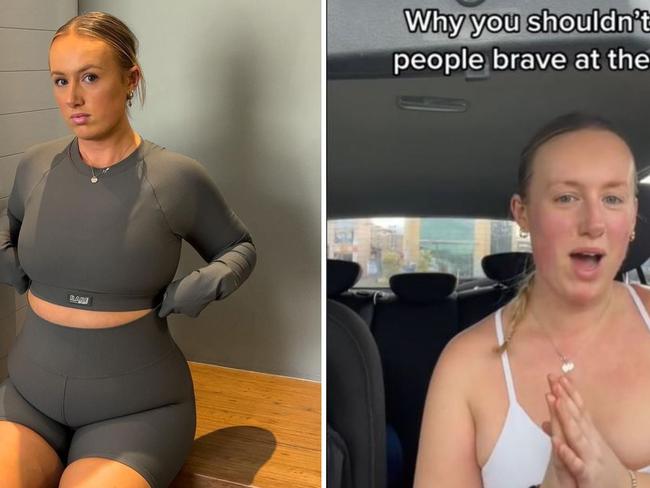 Sydney based fitness influencer and body positivity advocate Elloise (Elloise Fit), has taken to TikTok to denounce the use of the term 'brave' in the fitness industry.