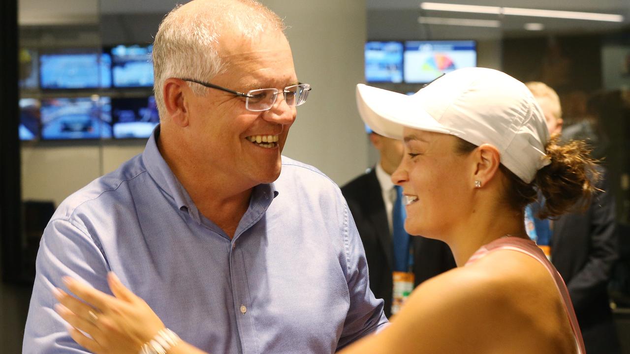 Scott Morrison said wished Ash Barty well for the future. Pic: Michael Klein