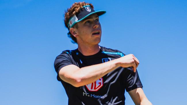 Joe Berry at Power training. Picture: Port Adelaide FC