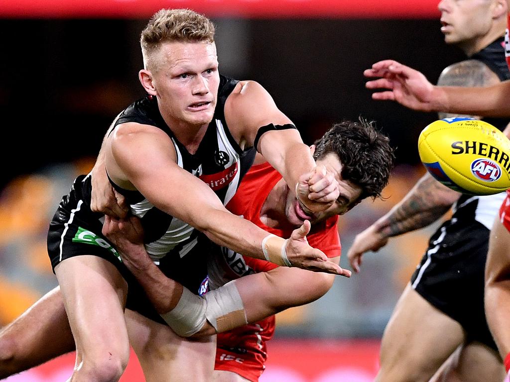 Adam Treloar’s future is up in the air.