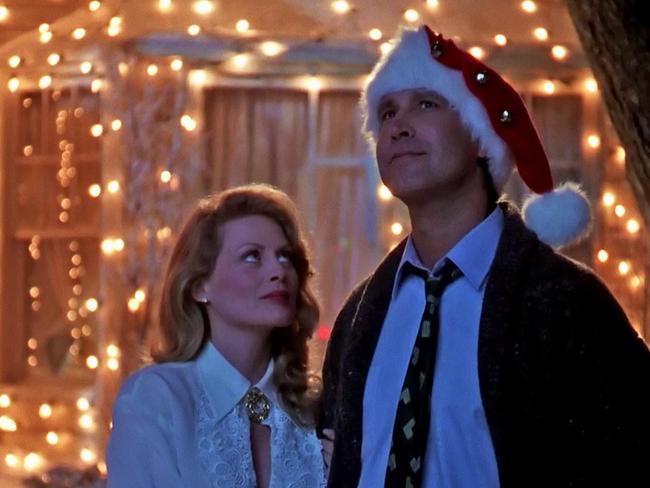 Actor Beverly D'Angelo and Chevvy Chase in scene from film 'National Lampoon's Christmas Vacation'. Picture: Supplied