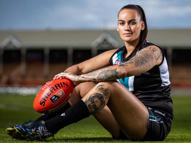 Port's star recruit Gemma Houghton, on June 14th, 2022, at Alberton.Picture: Tom Huntley