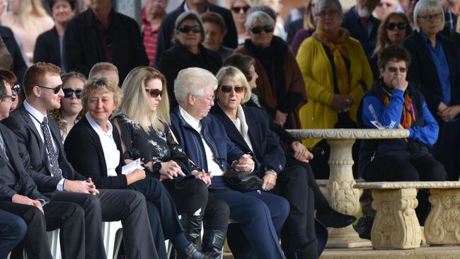 Mourners attend the funeral for Kirsty Boden in Loxton. Picture: AAP/Brenton Edwards