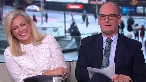 Sunrise hosts Sam Armytage and David Koch.