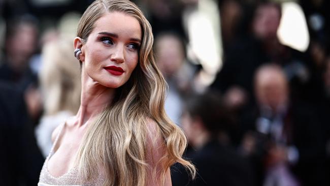 Skin deep! British model Rosie Huntington-Whiteley, seen on the red carpet at Cannes, is a long-time client of facialist and CHANEL skin expert, Melanie Grant. Picture: AFP