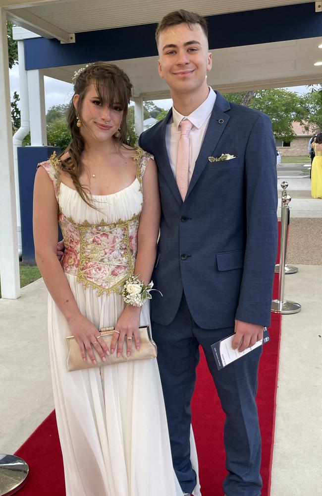 Isabella and Hayden at the 2023 Mountain Creek State High formal.