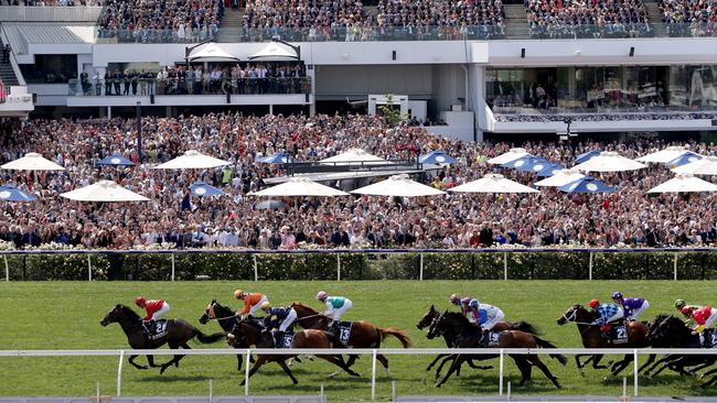 Crowds will be capped at 10,000 for the Cup, Victoria Oaks and Stakes Day. Picture: Getty