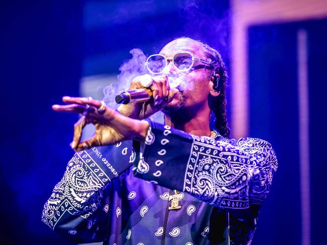 US rapper Snoop Dogg performs on stage during a concert in Rotterdam as part of his autumn tour through Europe. Picture: Marcel Krijgsman/ANP/AFP