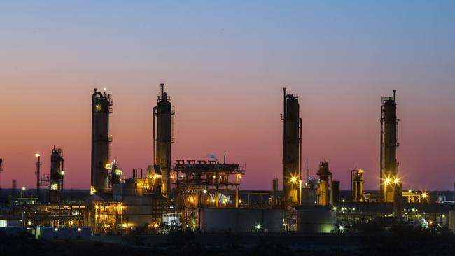 Santos’s Moomba gas plant. Picture: Kelly Barnes