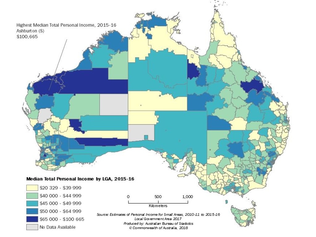 how-the-average-townsville-income-compares-to-rest-of-australia