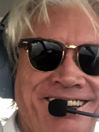 Pilot Gerry Geltch and a training pilot escaped from a plane crash off Fraser Island yesterday. Picture: Supplied