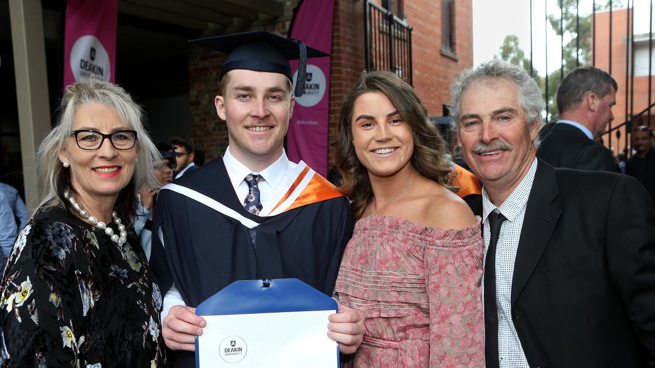 Deakin graduation: Carlene, Joseph, Ella and Peter Darker